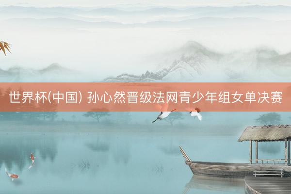 世界杯(中国) 孙心然晋级法网青少年组女单决赛