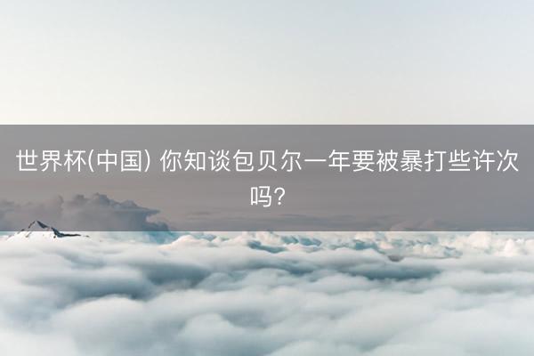 世界杯(中国) 你知谈包贝尔一年要被暴打些许次吗?