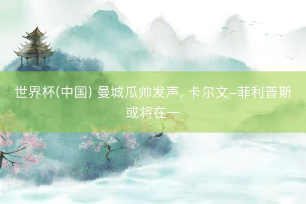 世界杯(中国) 曼城瓜帅发声， 卡尔文-菲利普斯或将在一
