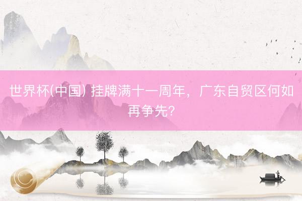 世界杯(中国) 挂牌满十一周年，广东自贸区何如再争先？
